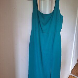 Aritzia babaton slit dress 90's site 4 green